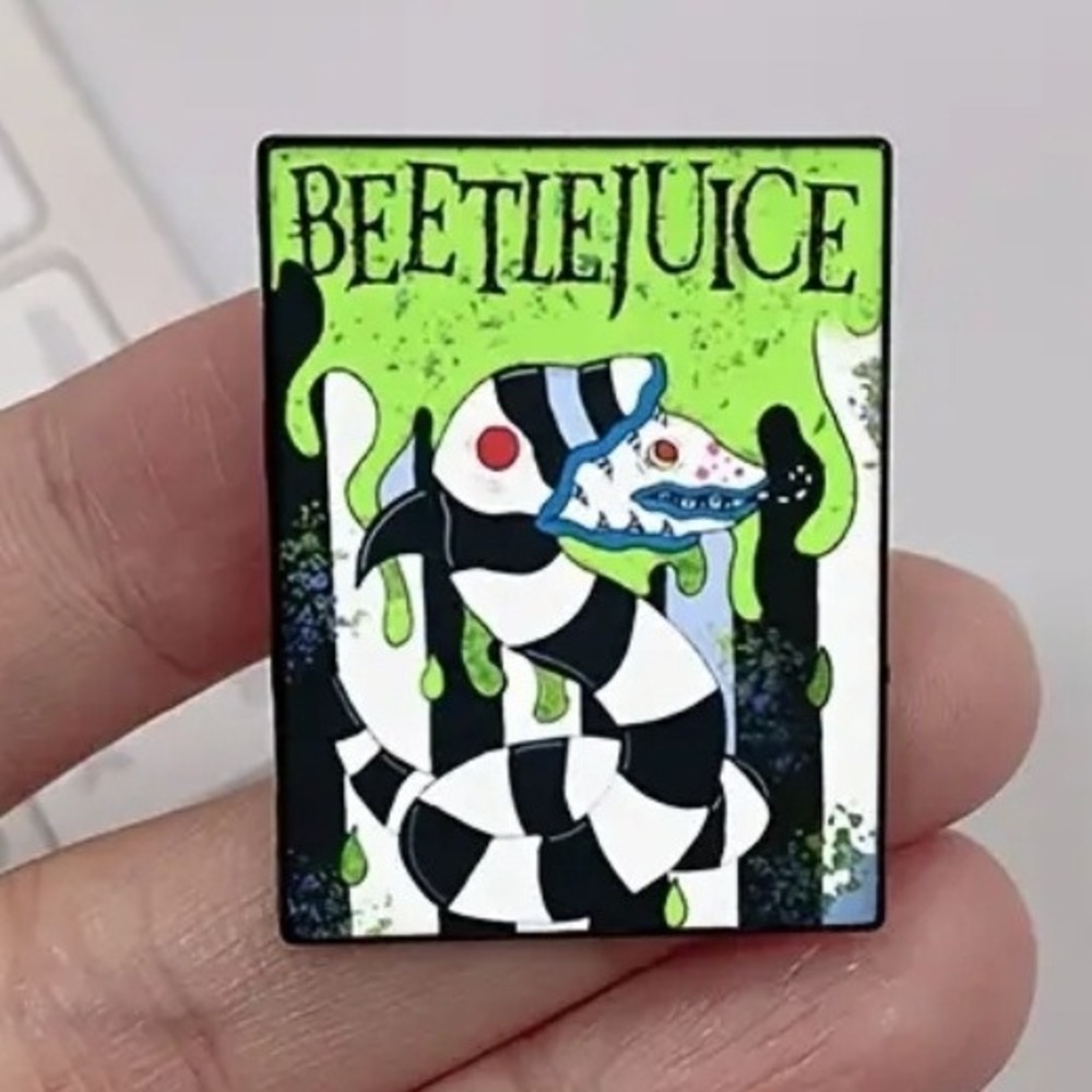 Beetlejuice Enamel Pin Sandworm Accessory‎ Horror Movie Lover Gift